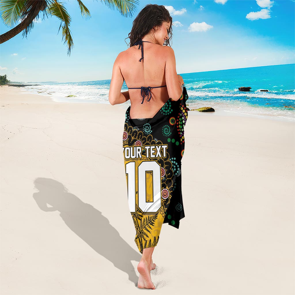 Custom New Zealand and Australia Rugby Sarong Maori Warrior With Aboriginal Version