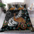 New Zealand Fern and Australia Emu Bedding Set Aboriginal Mix Maori Pattern