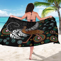 New Zealand Fern and Australia Emu Sarong Aboriginal Mix Maori Pattern