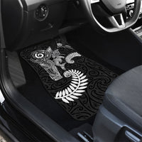 Aotearoa Maori Sea Animals Tribal Car Mats Manta Ray and Shark Moko Pattern Black Color LT03 - Polynesian Pride