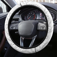 Aotearoa Maori Sea Animals Tribal Steering Wheel Cover Manta Ray and Shark Moko Pattern White Color LT03 - Polynesian Pride