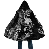 Hawaiian Manta Ray Tribal Cloak Polynesian Art Motifs Black Color