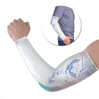 Hawaiian Manta Ray Tribal Arm Sleeves Polynesian Art Motifs Sweet Pastel