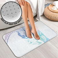 Hawaiian Manta Ray Tribal Bathroom Set Polynesian Art Motifs Sweet Pastel