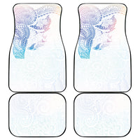 Hawaiian Manta Ray Tribal Car Mats Polynesian Art Motifs Sweet Pastel LT03 - Polynesian Pride