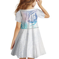 Hawaiian Manta Ray Tribal Family Matching Mermaid Dress and Hawaiian Shirt Polynesian Art Motifs Sweet Pastel LT03 - Polynesian Pride