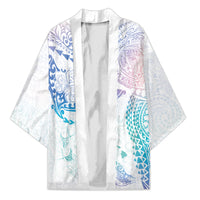 Hawaiian Manta Ray Tribal Kimono Polynesian Art Motifs Sweet Pastel