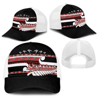 New Zealand Christmas Baseball Net Cap Funny Santa Claus Haka Dance with Tukutuku