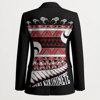 New Zealand Christmas Blazer Funny Santa Claus Haka Dance with Tukutuku