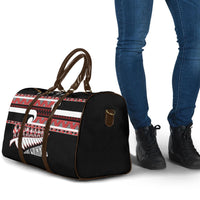 New Zealand Christmas Travel Bag Funny Santa Claus Haka Dance with Tukutuku