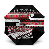 New Zealand Christmas Umbrella Funny Santa Claus Haka Dance with Tukutuku