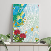 Japanese and Hawaiian Culture Fusion Canvas Wall Art Irezumi with Turtles and Lei Kakau Pattern Fresh Vibe LT03 - Polynesian Pride
