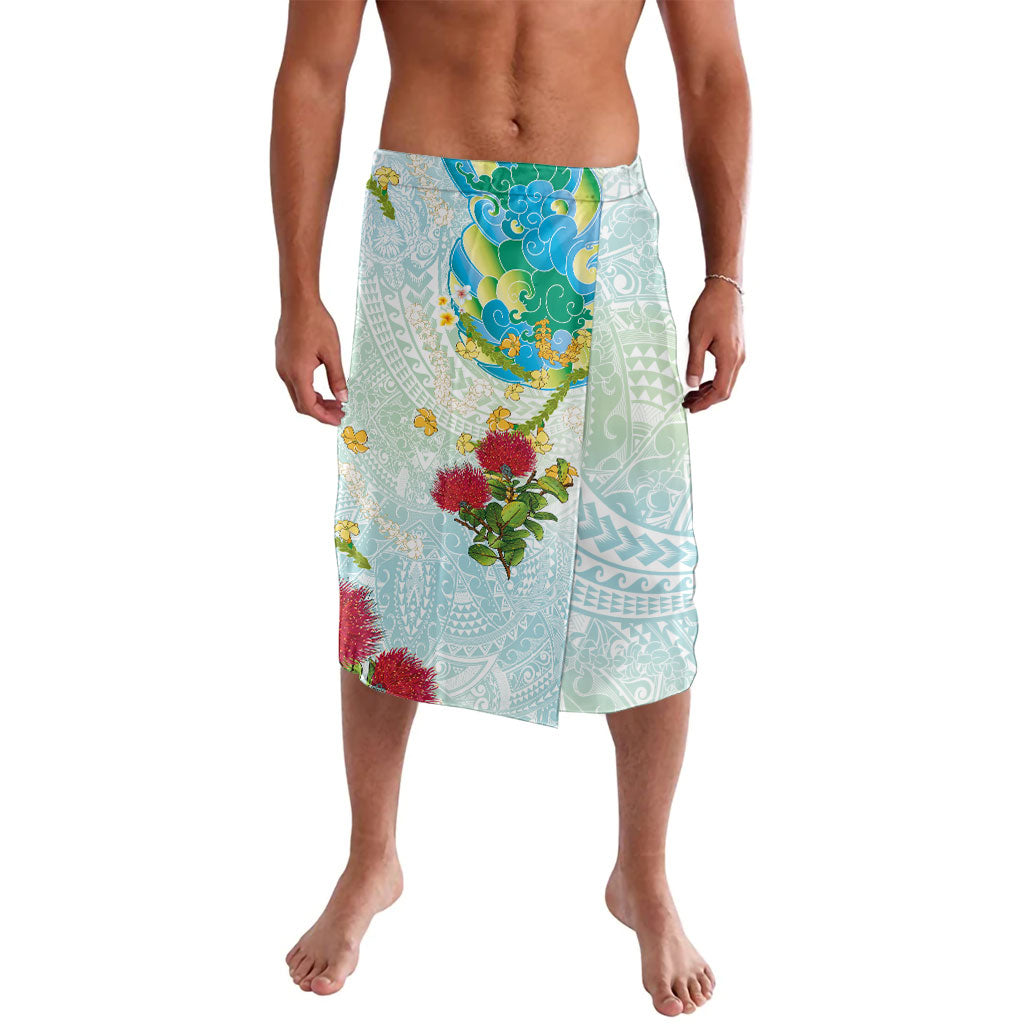 Japanese and Hawaiian Culture Fusion Lavalava Irezumi with Turtles and Lei Kakau Pattern Fresh Vibe LT03 Multicolor - Polynesian Pride