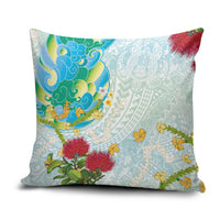 Japanese and Hawaiian Culture Fusion Pillow Cover Irezumi with Turtles and Lei Kakau Pattern Fresh Vibe LT03 Multicolor - Polynesian Pride