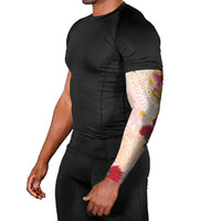 Japanese and Hawaiian Culture Fusion Arm Sleeves Irezumi with Turtles and Lei Kakau Pattern Sunset Vibe LT03 - Polynesian Pride