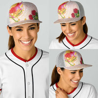 Japanese and Hawaiian Culture Fusion Baseball Net Cap Irezumi with Turtles and Lei Kakau Pattern Sunset Vibe LT03 - Polynesian Pride