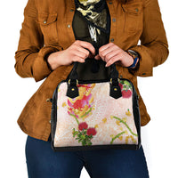 Japanese and Hawaiian Culture Fusion Shoulder Handbag Irezumi with Turtles and Lei Kakau Pattern Sunset Vibe LT03 - Polynesian Pride