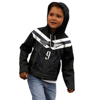 Aotearoa Rugby Custom Kid Hoodie Maori Tribal Motifs Stripes-Sporty Style LT03 - Polynesian Pride