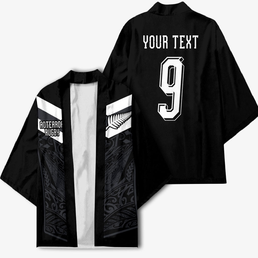 Aotearoa Rugby Custom Kimono Maori Tribal Motifs Stripes-Sporty Style LT03 - Polynesian Pride