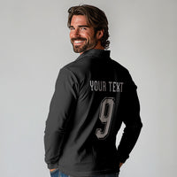 Aotearoa Rugby Custom Long Sleeve Polo Shirt Maori Tribal Motifs Stripes-Sporty Style LT03 - Polynesian Pride