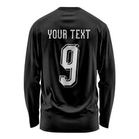 Aotearoa Rugby Custom Long Sleeve Shirt Maori Tribal Motifs Stripes-Sporty Style LT03 - Polynesian Pride