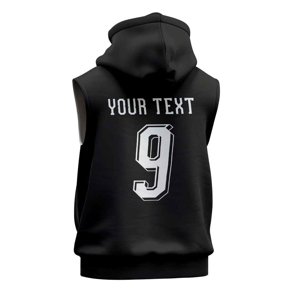 Aotearoa Rugby Custom Sleeveless Hoodie Maori Tribal Motifs Stripes-Sporty Style LT03 - Polynesian Pride