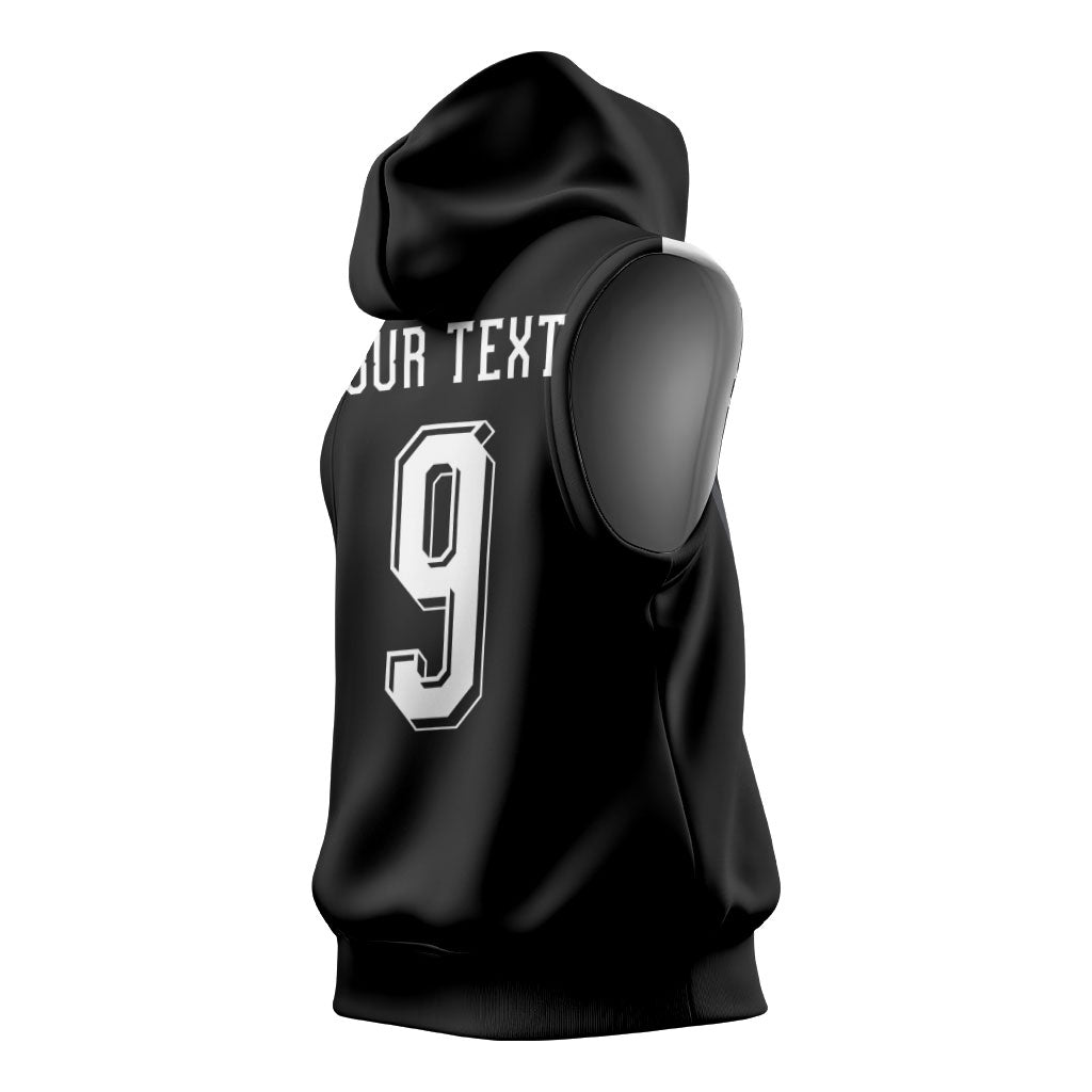 Aotearoa Rugby Custom Sleeveless Hoodie Maori Tribal Motifs Stripes-Sporty Style LT03 - Polynesian Pride