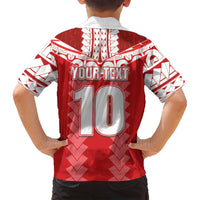 Custom Tahiti Football Polynesian Pattern Family Matching Long Sleeve Bodycon Dress and Hawaiian Shirt LT03 - Polynesian Pride