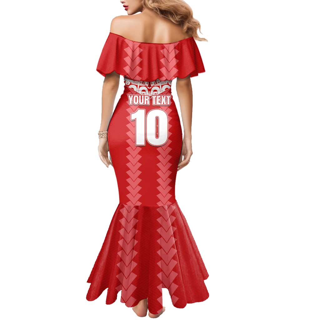 Custom Tahiti Football Polynesian Pattern Family Matching Mermaid Dress and Hawaiian Shirt LT03 - Polynesian Pride