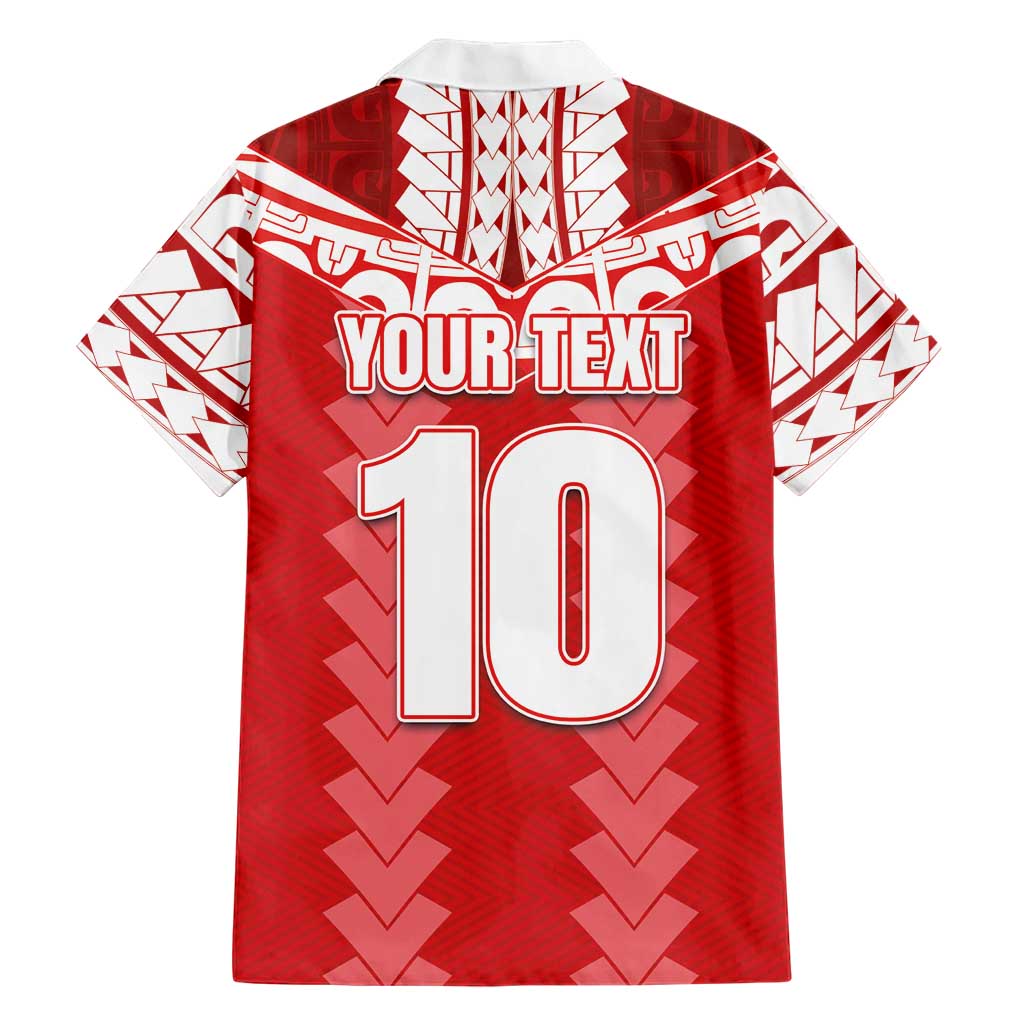 Custom Tahiti Football Polynesian Pattern Hawaiian Shirt