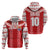 Custom Tahiti Football Polynesian Pattern Zip Hoodie