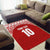 Custom Tonga Football Ngatu Tribal Tattoo Area Rug