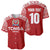 Custom Tonga Football Ngatu Tribal Tattoo Baseball Jersey