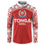 Custom Tonga Football Ngatu Tribal Tattoo Button Sweatshirt