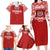 Custom Tonga Football Ngatu Tribal Tattoo Family Matching Long Sleeve Bodycon Dress and Hawaiian Shirt