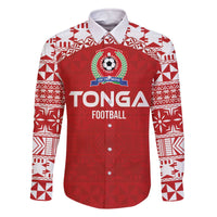 Custom Tonga Football Ngatu Tribal Tattoo Family Matching Off The Shoulder Long Sleeve Dress and Hawaiian Shirt