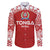 Custom Tonga Football Ngatu Tribal Tattoo Family Matching Off The Shoulder Long Sleeve Dress and Hawaiian Shirt