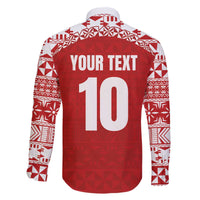Custom Tonga Football Ngatu Tribal Tattoo Family Matching Puletasi and Hawaiian Shirt LT03 - Polynesian Pride