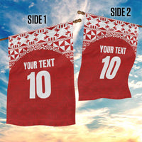 Custom Tonga Football Ngatu Tribal Tattoo Garden Flag