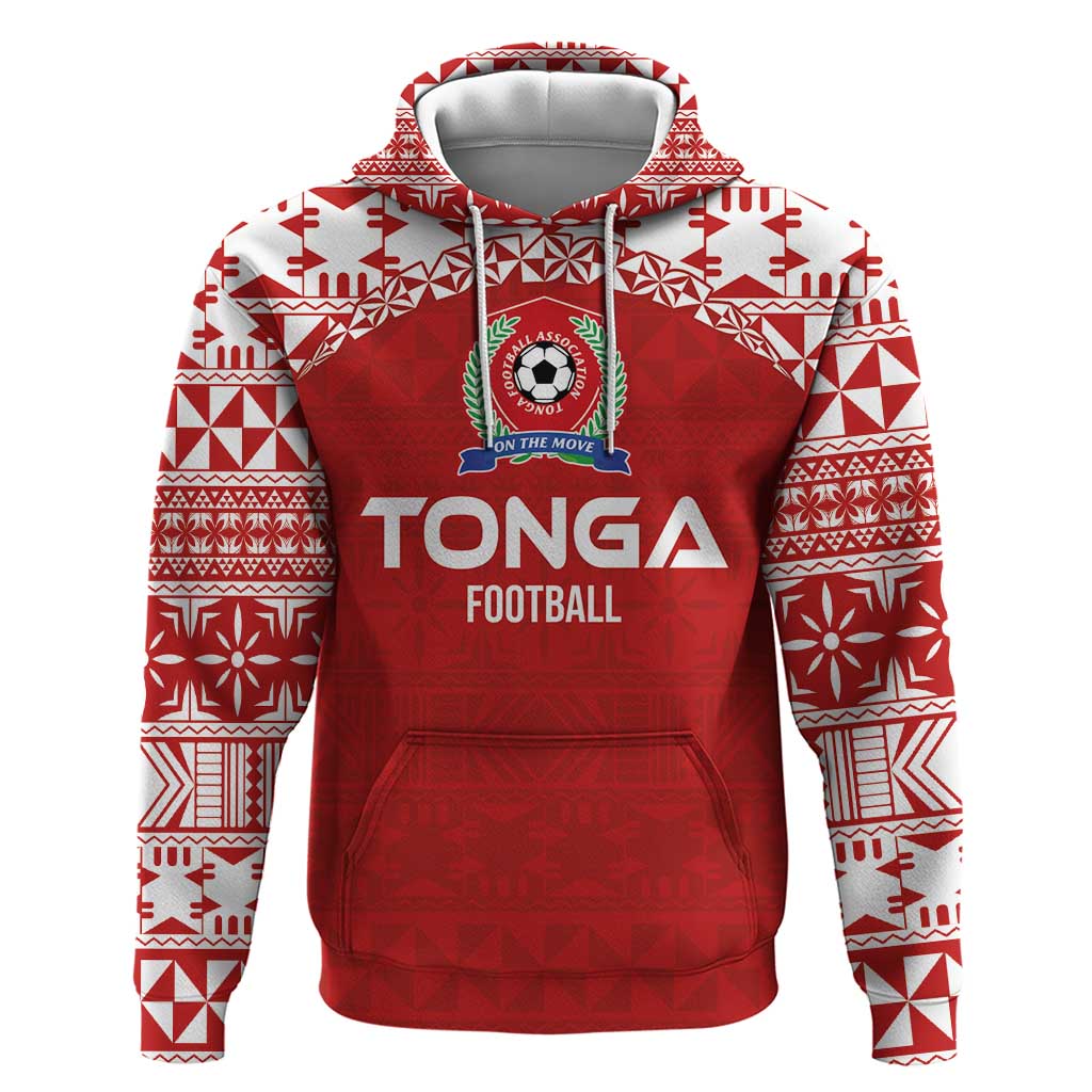 Custom Tonga Football Ngatu Tribal Tattoo Hoodie