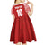 Custom Tonga Football Ngatu Tribal Tattoo Kid Short Sleeve Dress