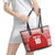 Custom Tonga Football Ngatu Tribal Tattoo Leather Tote Bag