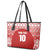 Custom Tonga Football Ngatu Tribal Tattoo Leather Tote Bag