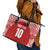 Custom Tonga Football Ngatu Tribal Tattoo Leather Tote Bag