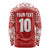 Custom Tonga Football Ngatu Tribal Tattoo Long Sleeve Shirt