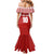 Custom Tonga Football Ngatu Tribal Tattoo Mermaid Dress