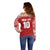 Custom Tonga Football Ngatu Tribal Tattoo Off Shoulder Sweater