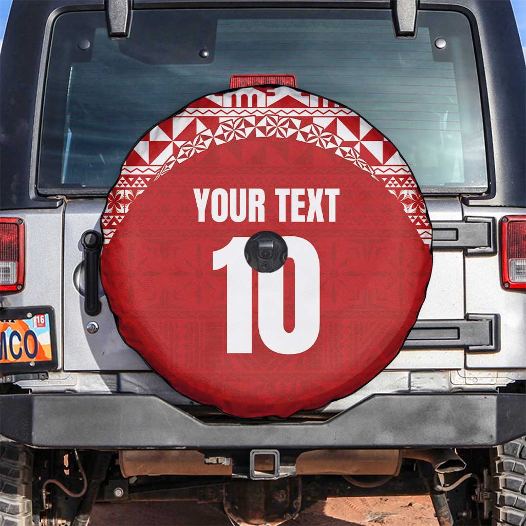 Custom Tonga Football Ngatu Tribal Tattoo Spare Tire Cover