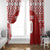 Custom Tonga Football Ngatu Tribal Tattoo Window Curtain