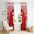 Custom Tonga Football Ngatu Tribal Tattoo Window Curtain